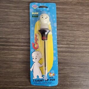 Vintage Harvey Comics 2001 Casper The Friendly Ghost Light Up Pen - NOS